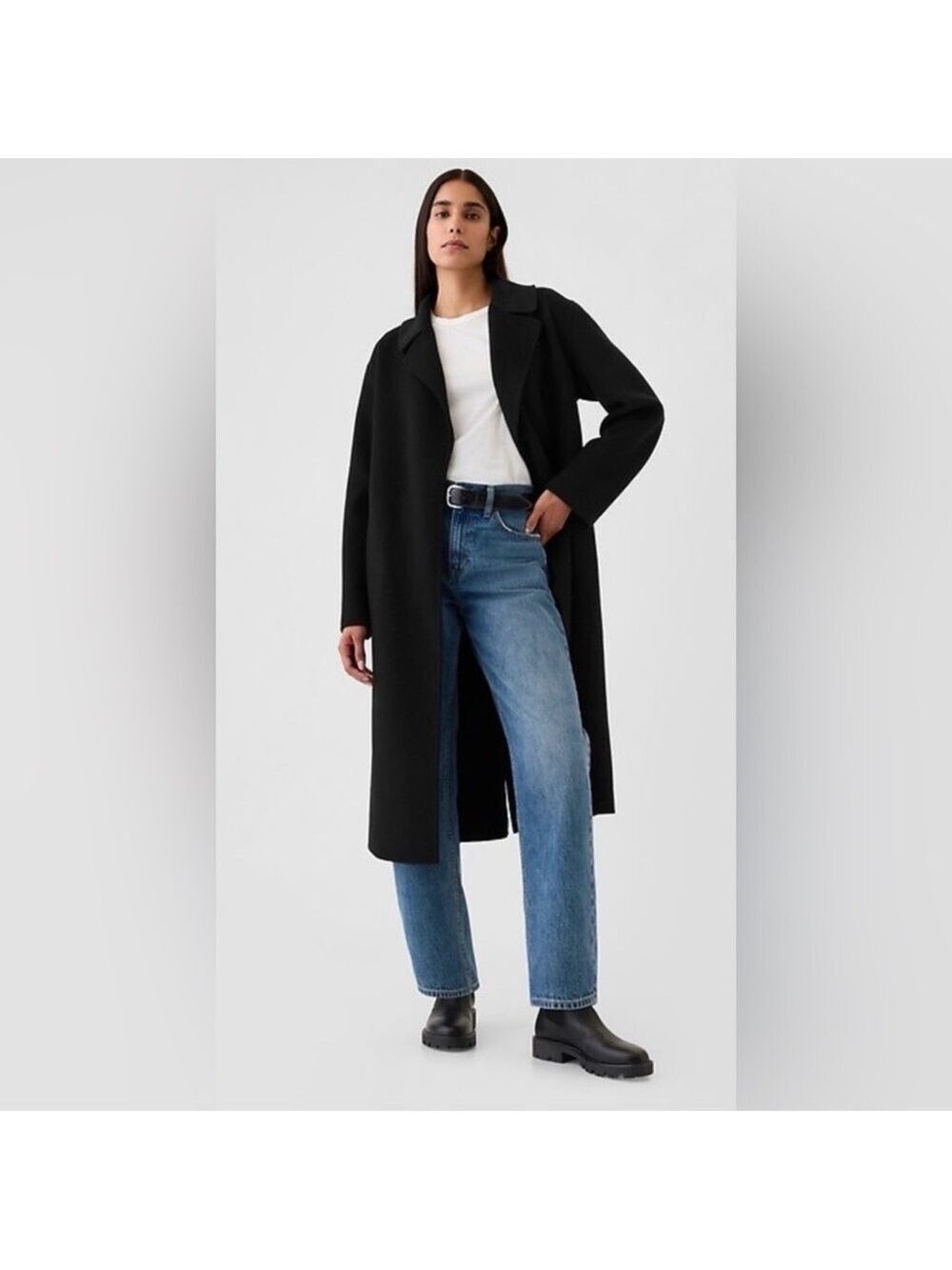 Gap Career Office Belted Double-Faced Wool Trench Wrap Coat Overcoat NWT XL Tall